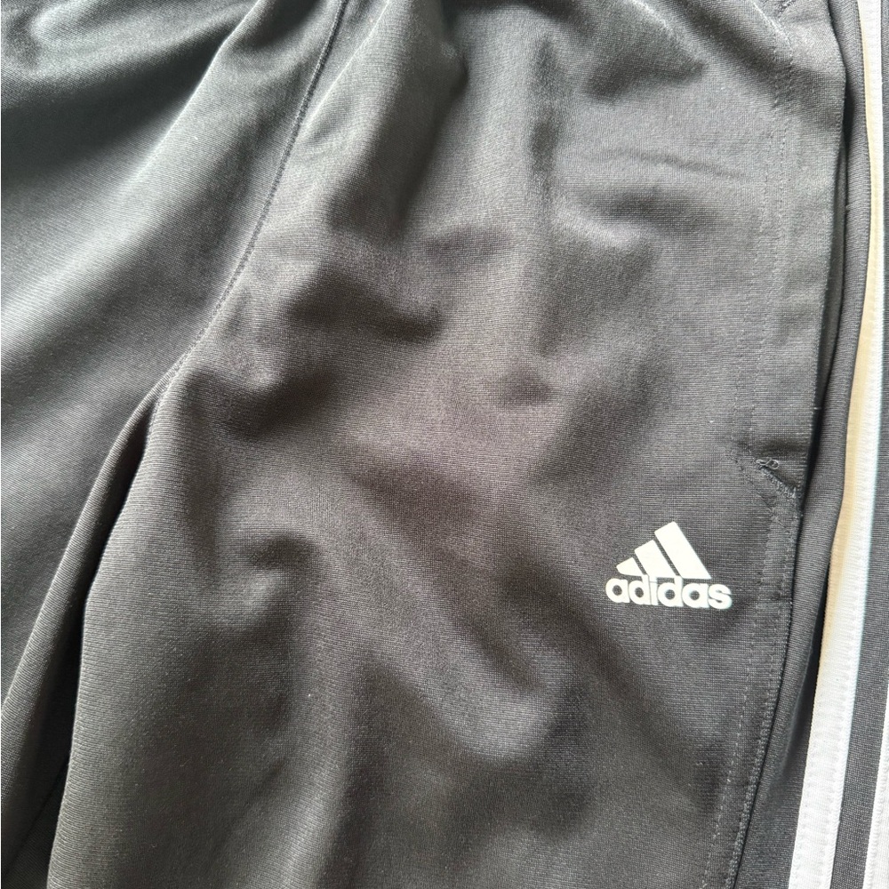 Adidas Black track pants with White Side Stripes - Picture 8 of 13